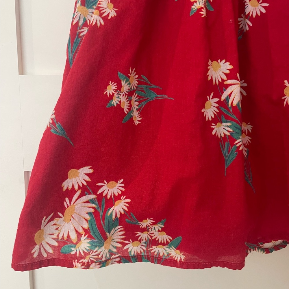 FOREVER21 Red Floral Summer Dress